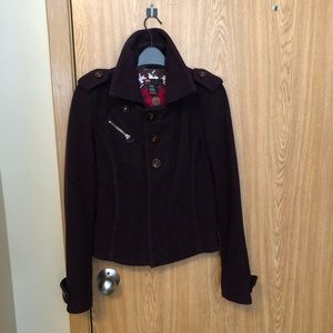 Diesel Made in Italy Wool Blend Moto Jacket
